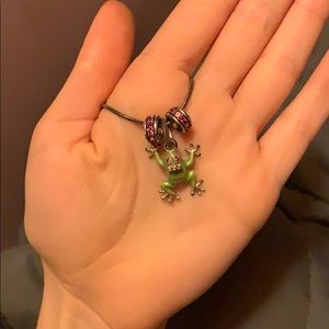 Brighton frog necklace.